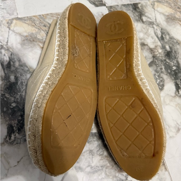 CHANEL Tan Quilted Espadrilles for Women - Picture 2 of 2